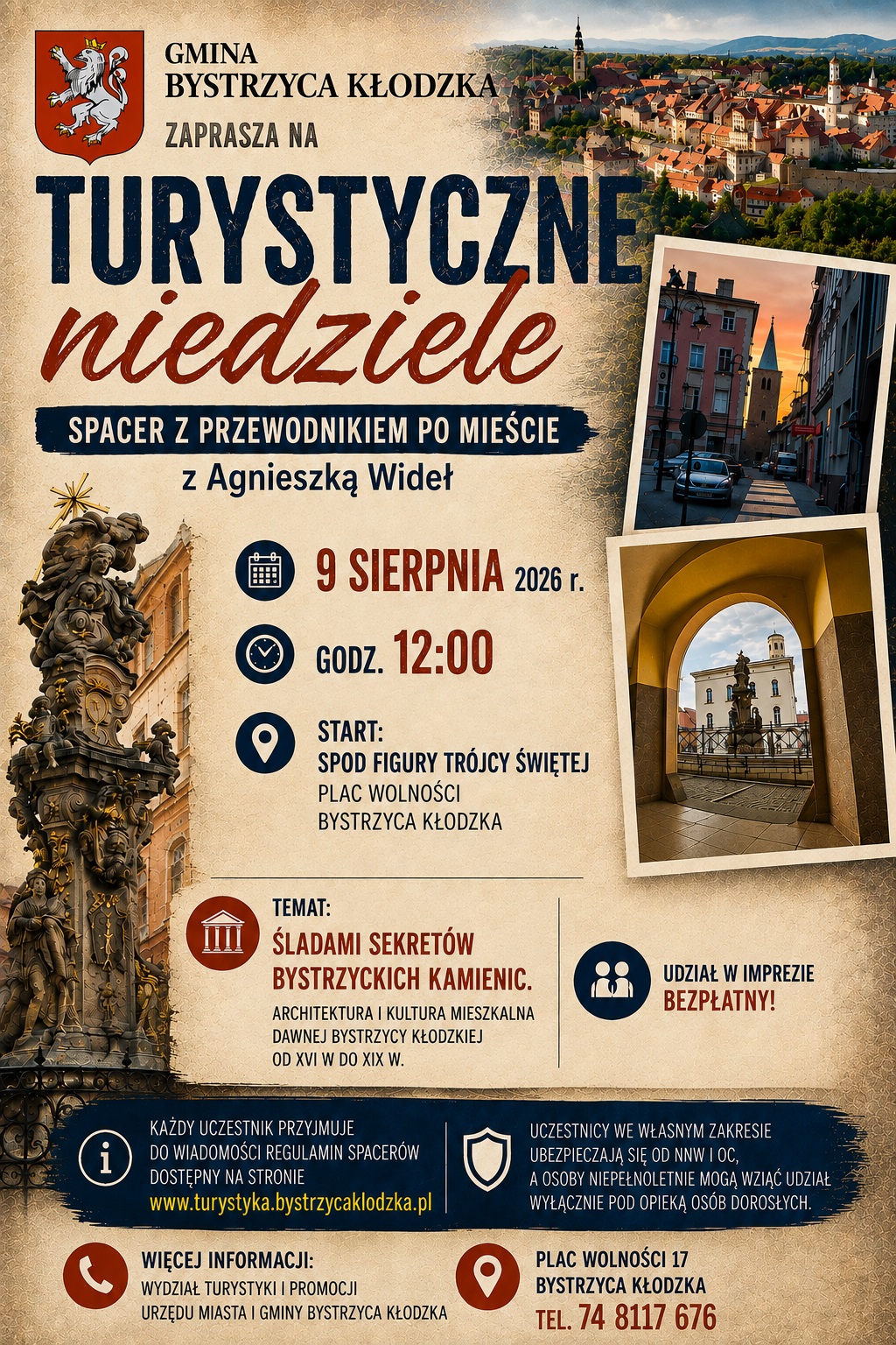 TURYSTYCZNE NIEDZIELE - SPACER Z PRZEWODNIKIEM PO MIEŚCIE