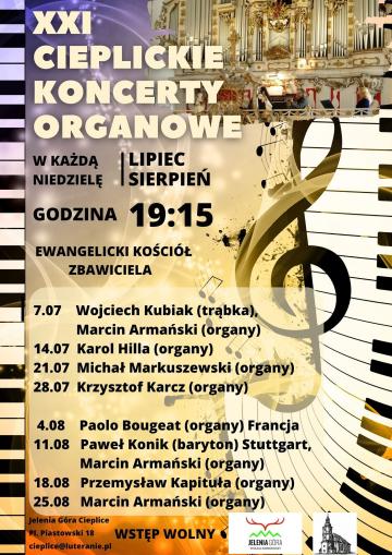 XXI Cieplickie Koncerty Organowe
