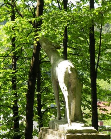 Jelonek - rzeźba w Parku Zdrojowym